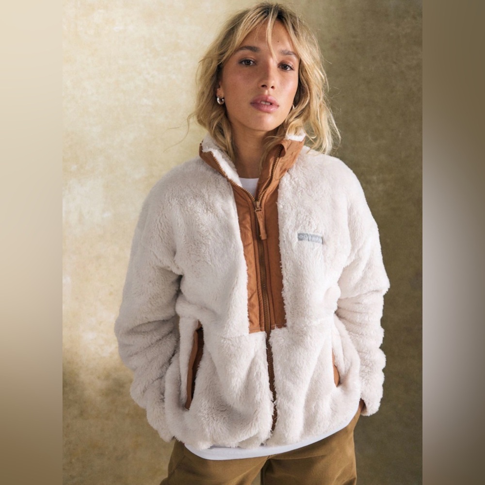 Columbia Womens Boundless Discovery II Sherpa Full Zip Fleece Jacket Med